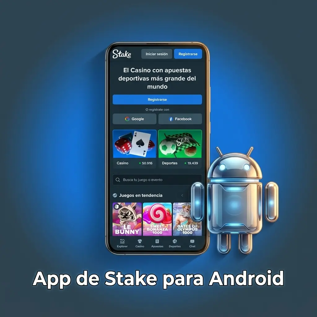 Acceso directo de la app Stake en pantalla de inicio de Android mediante Chrome