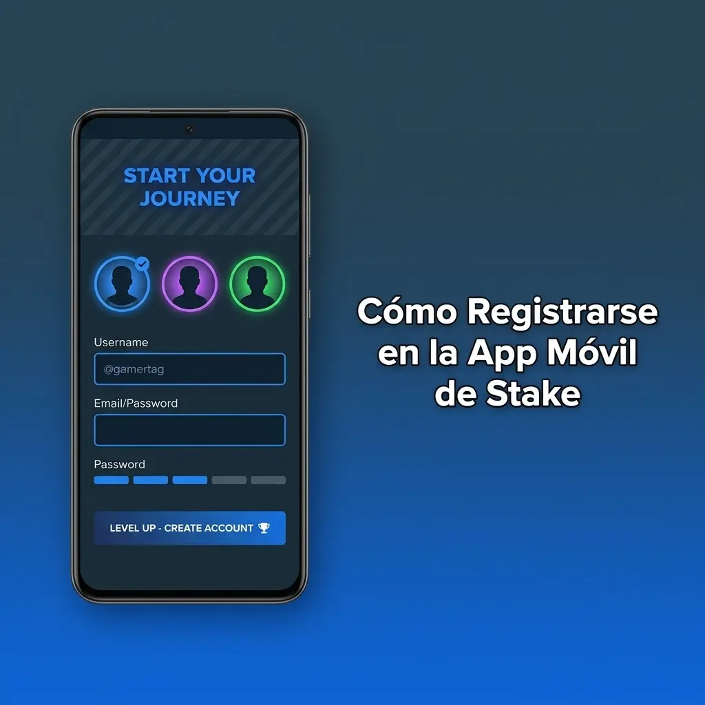 Pasos para registrarse en la app móvil de Stake en Argentina desde un dispositivo móvil