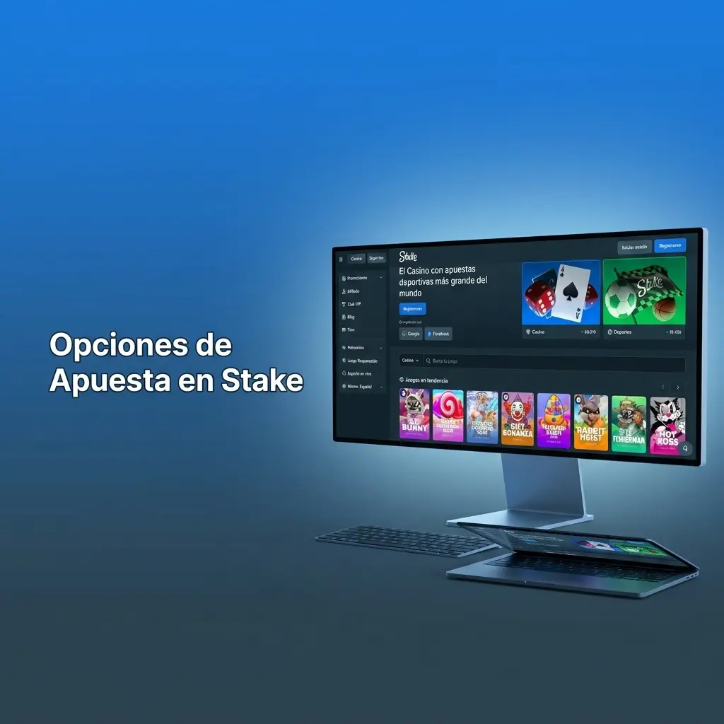Opciones de apuesta en Stake Argentina: en vivo, pre-partido, multi live y acumulador parlay
