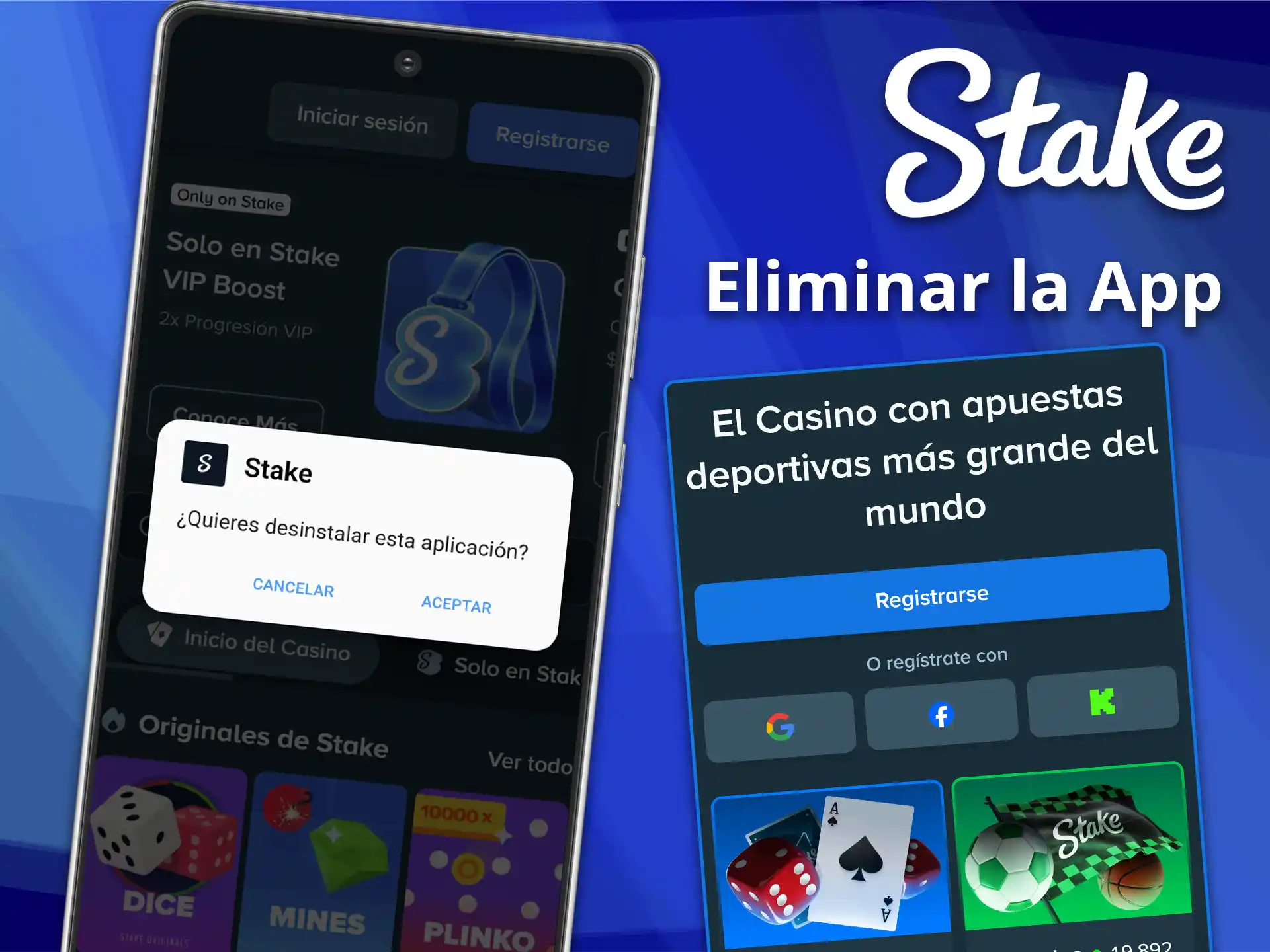 Descubre cómo eliminar la aplicación Stake.