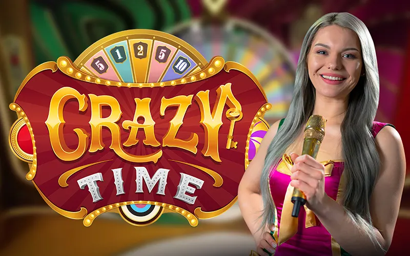 Gire la rueda de la fortuna interactiva en el show en vivo Crazy Time en Stake.