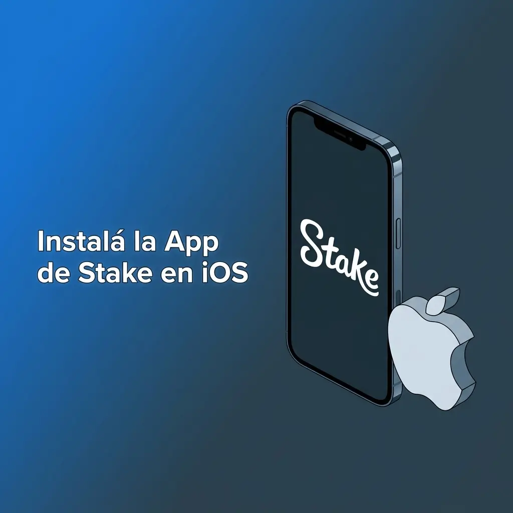 Instalación de la app PWA de Stake en iPhone o iPad con iOS 14.3 o superior desde Safari