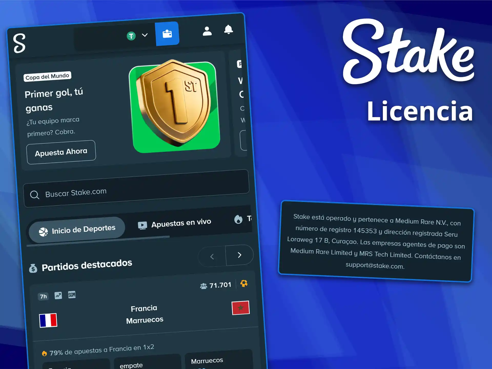 Descubre por qué los jugadores eligen la plataforma con licencia Stake.