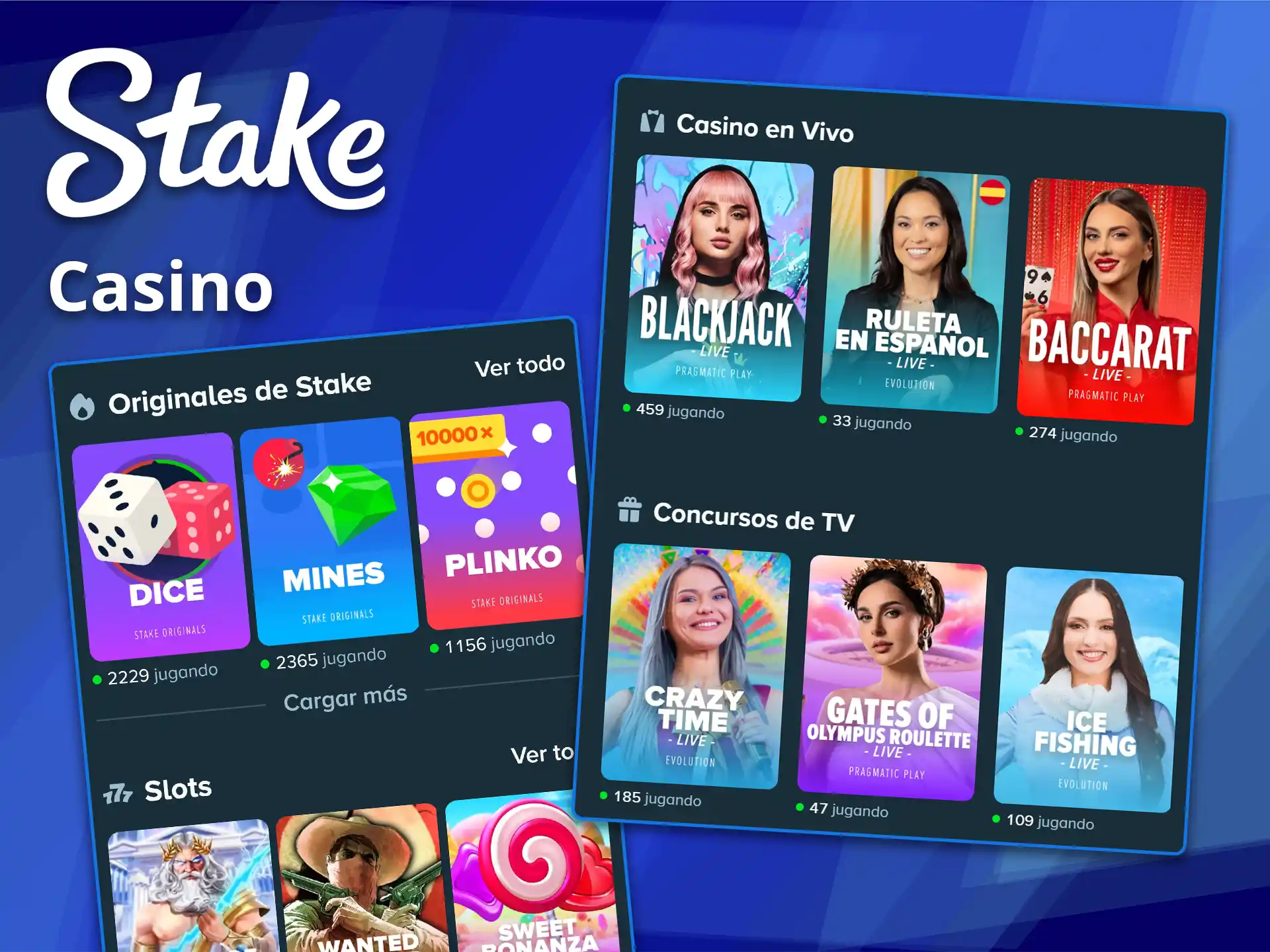 Descubre los juegos de casino disponibles en Stake.